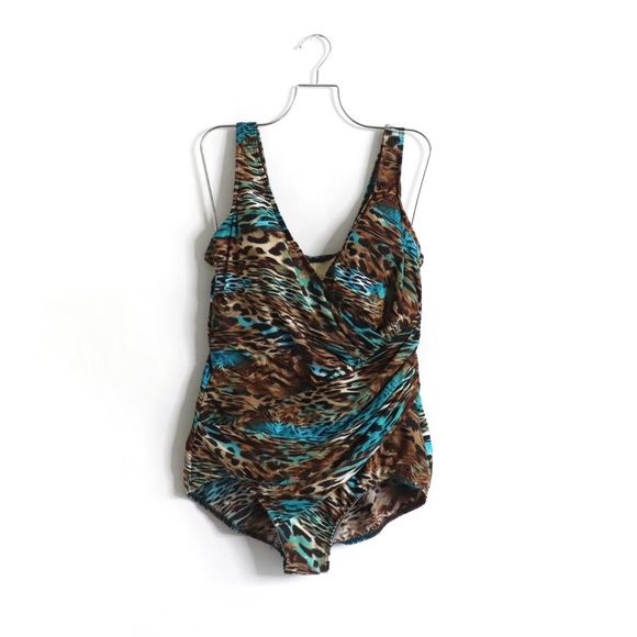 Miraclesuit Charming Cheetah One Piece 20W - Picture 3 of 8